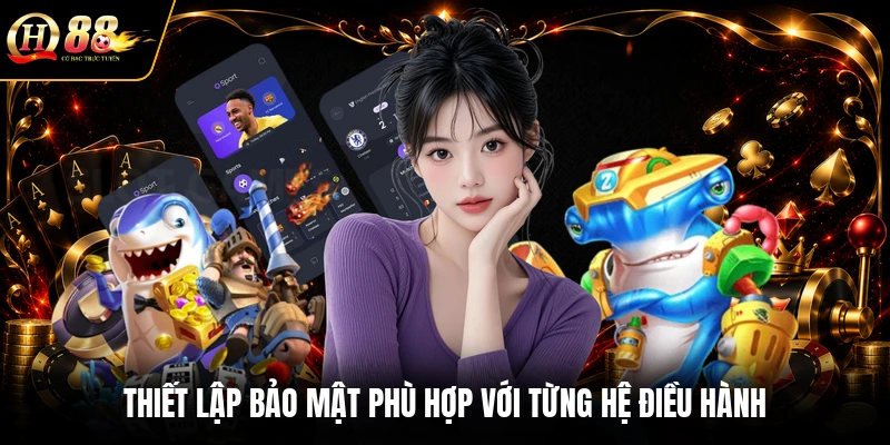 Thiết lập bảo mật phù hợp với từng hệ điều hành